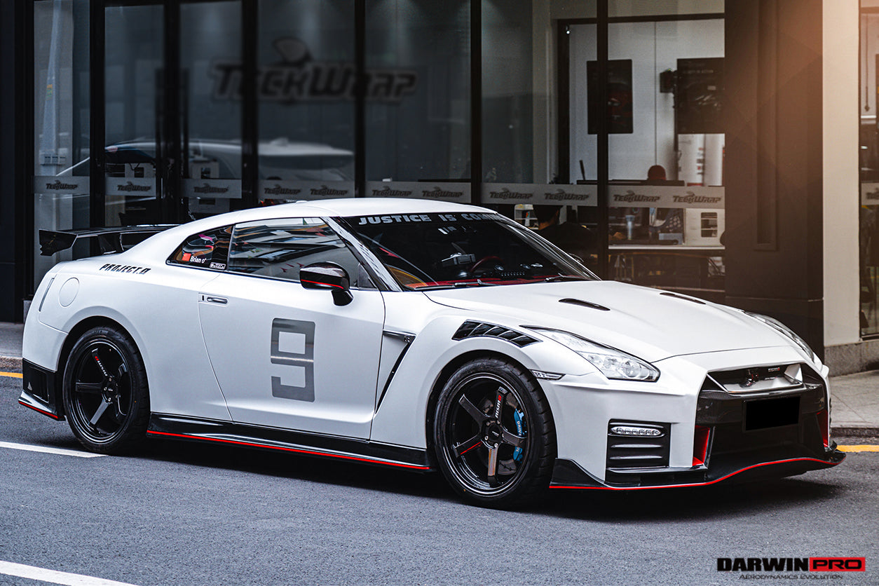 DarwinPro Aerodynamics DarwinPRO GTR R35 CBA DBA EBA NSM Style Partial Carbon Fiber Fender - Image 2