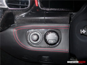 DarwinPro Aerodynamics DarwinPRO 458 Dry Carbon Fiber Light Switch Cover DarwinPRO (OE) Fits Italia, Spider, Speciale for
