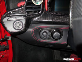 DarwinPro Aerodynamics DarwinPRO 458 Dry Carbon Fiber Light Switch Cover DarwinPRO (OE) Fits Italia, Spider, Speciale for