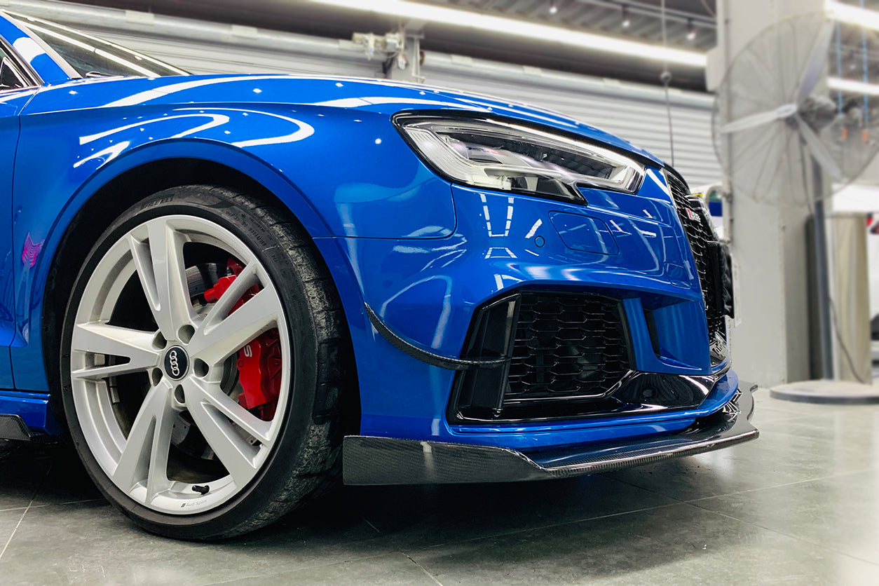 DarwinPRO 2017-2020 Audi RS3 8V.2 Sedan And Sportback BKSS Style Carbon Fiber Front Canards