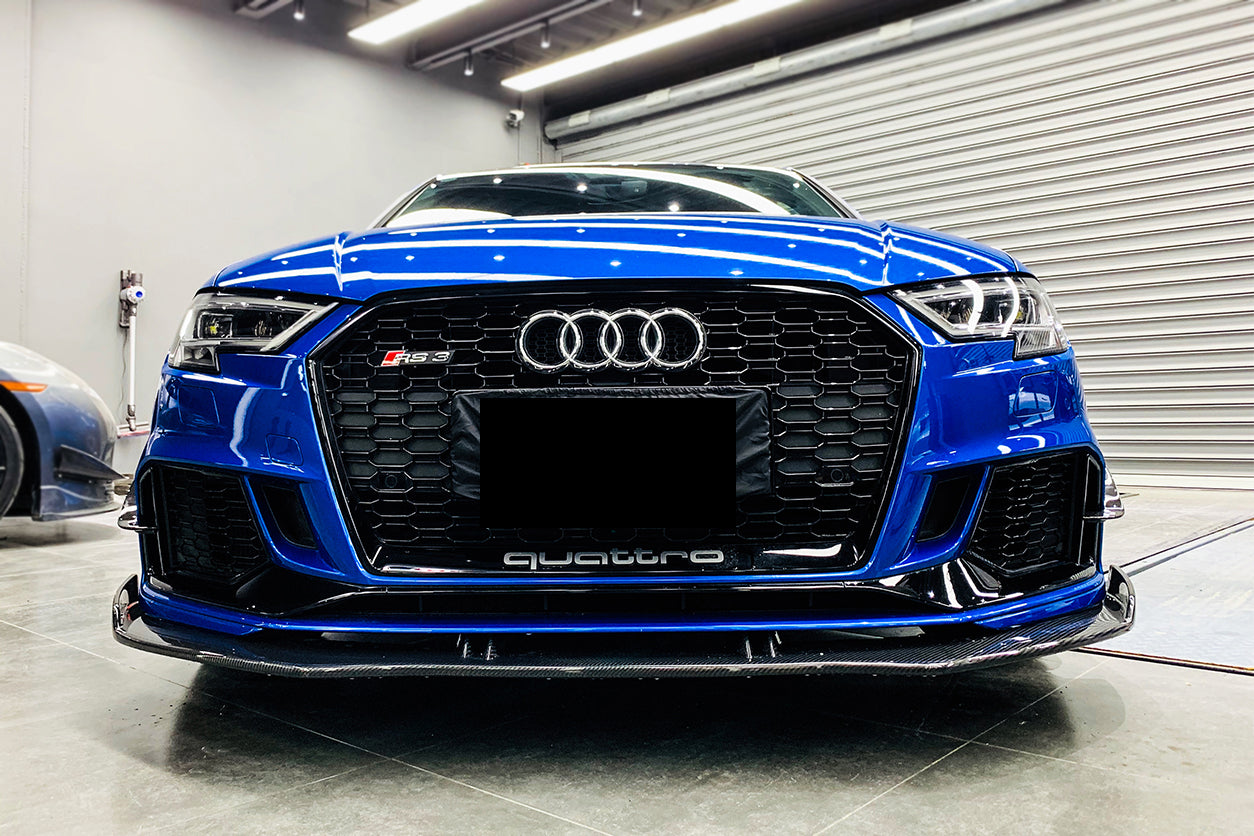 DarwinPRO 2017-2020 Audi RS3 8V.2 Sedan and Sportback BKSS Style Carbon Fiber Front Lip