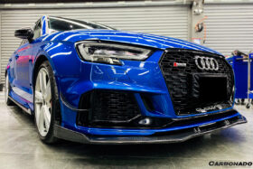 DarwinPRO 2017-2020 Audi RS3 8V.2 Sedan And Sportback BKSS Style Carbon Fiber Front Canards - image 5