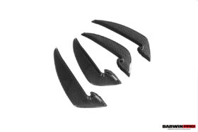 DarwinPRO 2020-2024 Audi RS4 B9.5 BKSS Style Carbon Fiber Front Bumper Canards - image 8