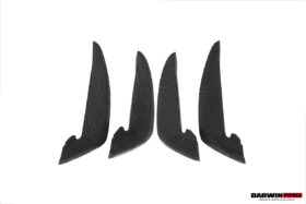 DarwinPRO 2020-2024 Audi RS4 B9.5 BKSS Style Carbon Fiber Front Bumper Canards - image 9