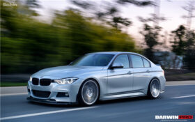 DarwinPRO 2013-2019 BMW 3 Series F35 M-Tech GV Style Carbon Fiber Side Skirts - image 10