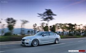 DarwinPRO 2013-2019 BMW 3 Series F30 F35 M-Tech GV Style Carbon Fiber Front Lip - image 5