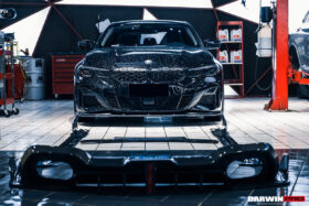 DarwinPRO 2019-2022 BMW 3 Series G20 G28 BKSS Style Carbon Fiber Rear Diffuser (For QUAD Exhaust tips) - image 4