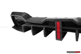 DarwinPRO 2019-2022 BMW 3 Series G20 G28 BKSS Style Carbon Fiber Rear Diffuser (For QUAD Exhaust tips) - image 10