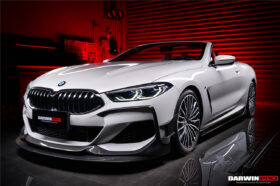 DarwinPRO 2018-2025 BMW 8 Series G14 Convertible  G15 Coupe  G16 4DR-Gran Coupe 840i M850i IMP Performance Carbon Fiber Front Bumper Canards - image 5
