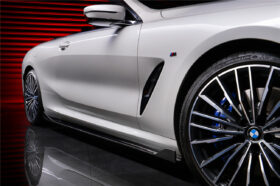 DarwinPRO 2019-2025 BMW 8 Series G14 G15 M8 F91 F92 Convertible And Coupe IMP Performance Carbon Fiber Side Skirts Extensions (Add On) - image 1