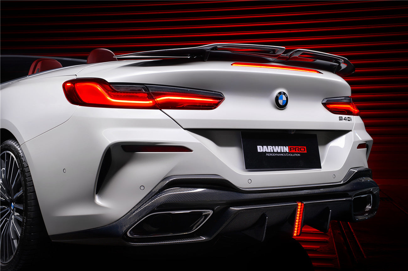 DarwinPRO 2018-2025 BMW 8 Series G14 Convertible  G15 Coupe  G16 4DR-Gran Coupe 840i  M850i IMP Performance Carbon Fiber Rear Diffuser