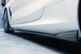 DarwinPRO 2019-2025 BMW 8 Series G14 G15 M8 F91 F92 Convertible And Coupe IMP Performance Carbon Fiber Side Skirts Extensions (Add On) - image 9