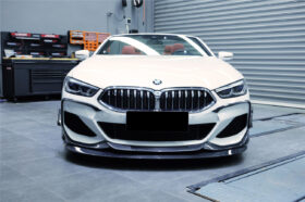 DarwinPRO 2018-2025 BMW 8 Series G14 Convertible  G15 Coupe  G16 4DR-Gran Coupe 840i M850i IMP Performance Carbon Fiber Front Bumper Canards - image 6
