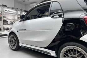 DarwinPRO 2016-2022 Mercedes Benz Smart Fortwo 453 Partial Carbon Fiber Side Skirts DarwinPRO (BKSS) - image 1