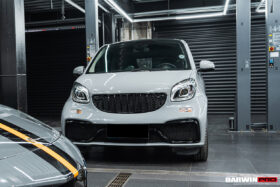 DarwinPRO 2016-2022 Mercedes Benz Smart Fortwo 453 Partial Carbon Fiber Front Bumper DarwinPRO (BKSS) - image 3