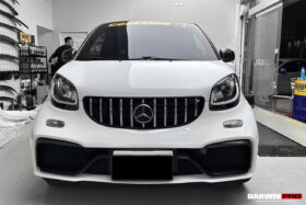 DarwinPRO 2016-2022 Mercedes Benz Smart Fortwo 453 Partial Carbon Fiber Side Skirts DarwinPRO (BKSS) - image 2