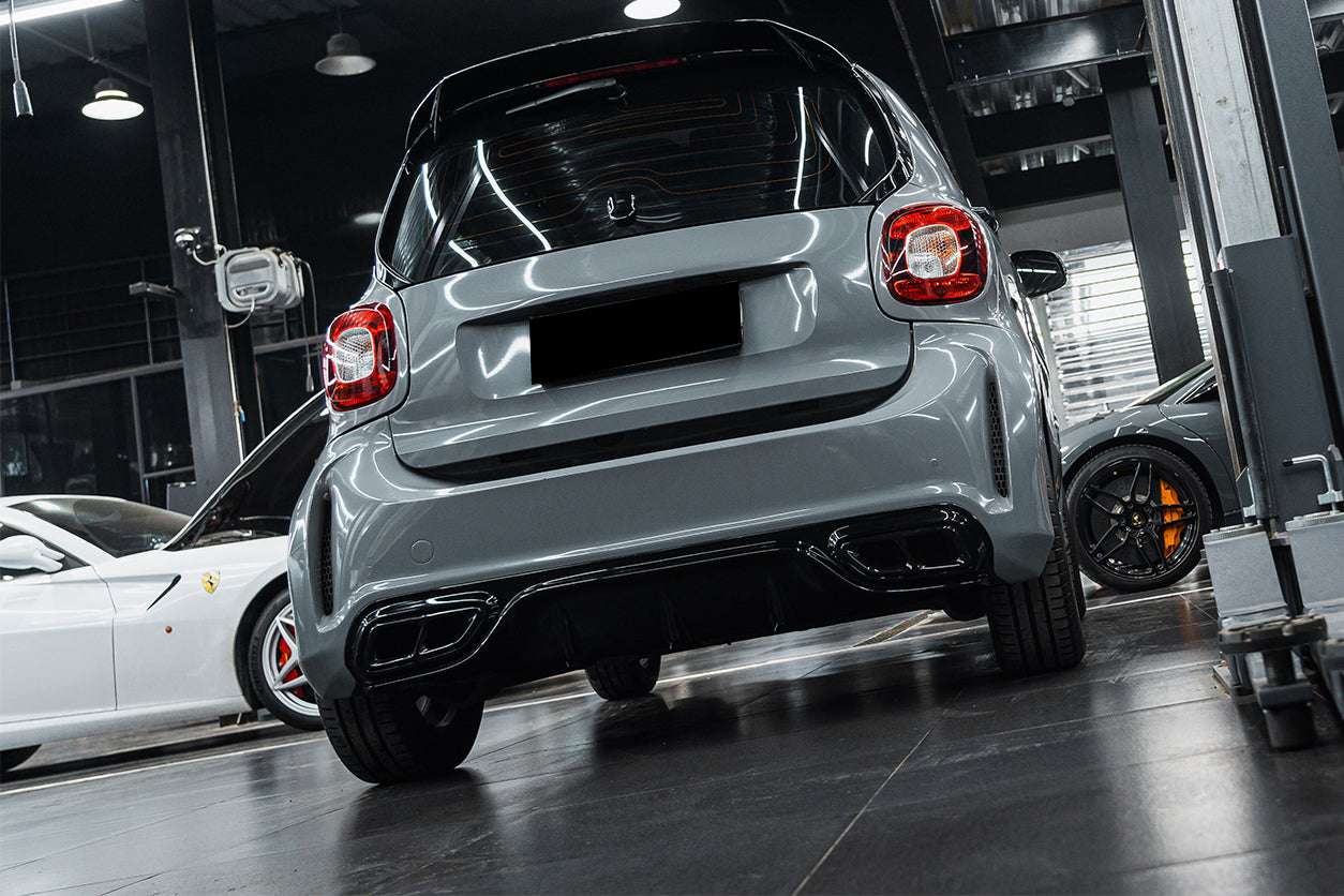 DarwinPRO 2016-2022 Mercedes Benz Smart Fortwo 453 Carbon Fiber Roof Spoiler DarwinPRO (BKSS)