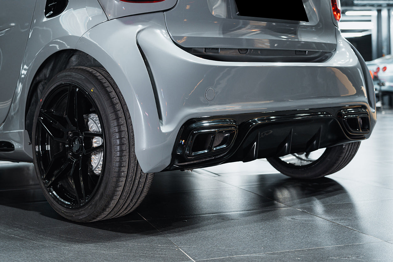 DarwinPRO 2016-2022 Mercedes Benz Smart Fortwo 453 BKSS Style Partial Carbon Fiber Rear Bumper DarwinPRO (BKSS)