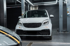 DarwinPRO 2016-2022 Mercedes Benz Smart Fortwo 453 Partial Carbon Fiber Front Bumper DarwinPRO (BKSS) - image 1