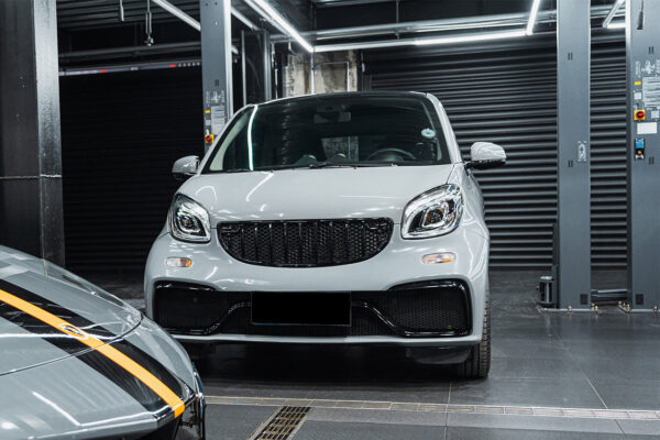 DarwinPRO 2016-2022 Mercedes Benz Smart Fortwo 453 Partial Carbon Fiber Front Bumper DarwinPRO (BKSS)