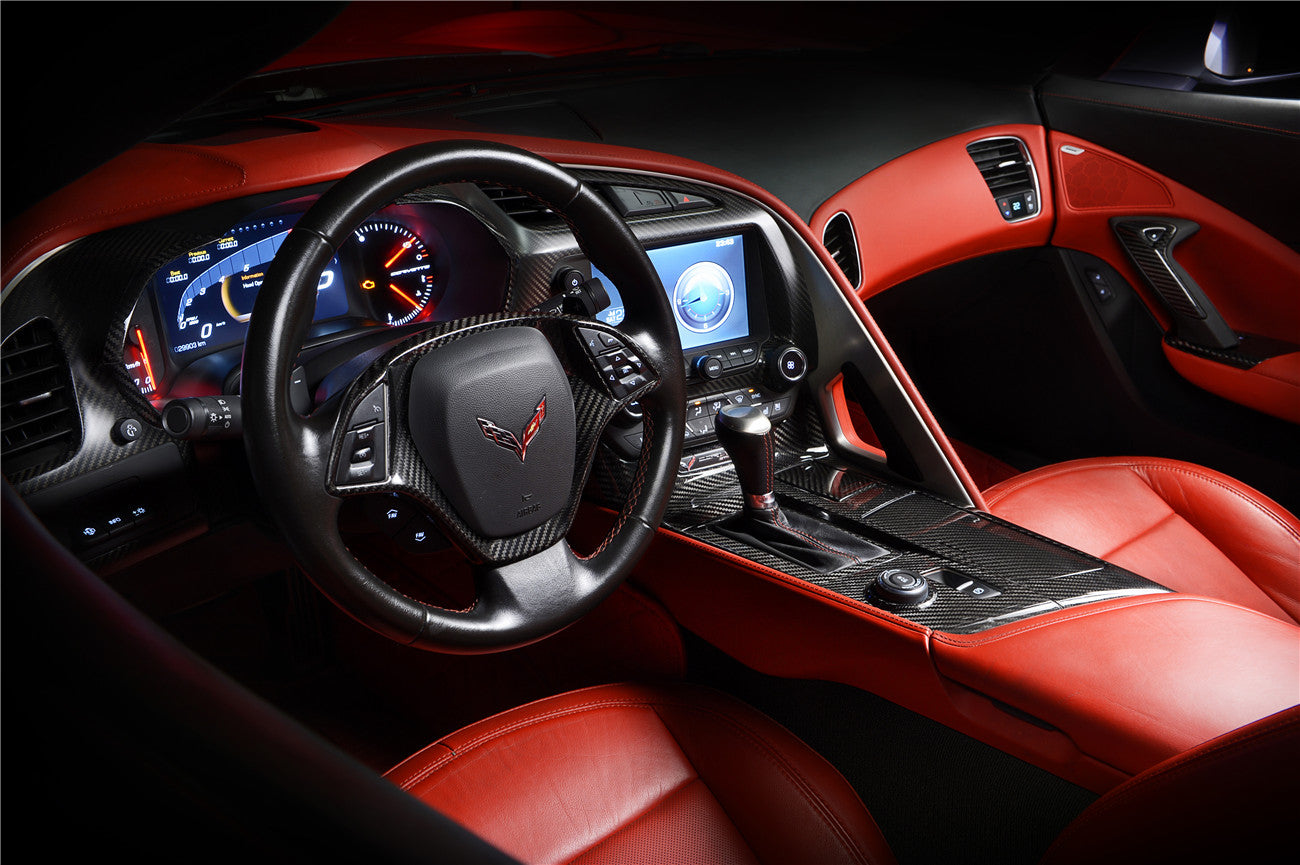 DarwinPRO 2013-2019 Corvette C7 Z06 Grandsport Carbon Fiber Dash Board (Left And Right)