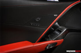 DarwinPRO 2013-2019 Corvette C7 Z06 Grandsport Dry Carbon Fiber Interior Door Handle Molding Cover Trims - image 3