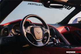 DarwinPRO 2013-2019 Corvette C7 Z06 Grandsport Dry Carbon Fiber Interior Steering Wheel Cover Trim - image 5