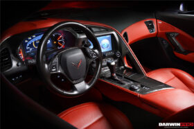DarwinPRO 2013-2019 Corvette C7 Z06 Grandsport Dry Carbon Fiber Interior Steering Wheel Cover Trim - image 8