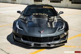DarwinPRO 2013-2017 Corvette C7 Z51 BKSS Style Carbon Fiber Hood - image 2