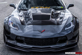 DarwinPRO 2013-2017 Corvette C7 Z51 BKSS Style Carbon Fiber Hood - image 10