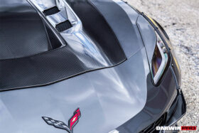 DarwinPRO 2013-2017 Corvette C7 Z51 BKSS Style Carbon Fiber Hood - image 5