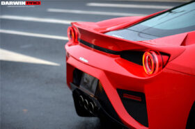 DarwinPRO 2010-2015 Ferrari 458 Italia Partial Carbon Fiber Rear Bumper And Fiber Trunk With Tail Light Cover DarwinPRO (BKSS Design) - image 5