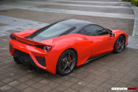 DarwinPRO 2010-2015 Ferrari 458 Italia Partial Carbon Fiber Rear Bumper And Fiber Trunk With Tail Light Cover DarwinPRO (BKSS Design) - image 3