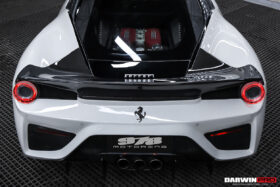 DarwinPRO 2010-2015 Ferrari 458 Italia Partial Carbon Fiber Rear Bumper And Fiber Trunk With Tail Light Cover DarwinPRO (BKSS Design) - image 6