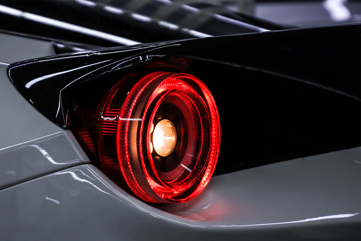 DarwinPRO 2010-2015 Ferrari 458 Italia and Spider Tail Light Cover DarwinPRO (BKSS)