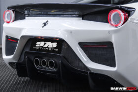 DarwinPRO 2010-2015 Ferrari 458 Italia and Spider Tail Light Cover DarwinPRO (BKSS) - image 5
