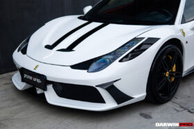 DarwinPRO 2010-2015 Ferrari 458 Italia and Spider Partial Carbon Fiber Front Bumper DarwinPRO ( Speciale Design) - image 3