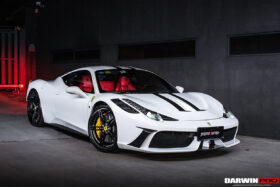 DarwinPRO 2010-2015 Ferrari 458 Italia and Spider Partial Carbon Fiber Front Bumper DarwinPRO ( Speciale Design) - image 2