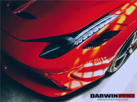 DarwinPRO 2010-2015 Ferrari 458 Italia and Spider Partial Carbon Fiber Front Bumper DarwinPRO ( Speciale Design) - image 7