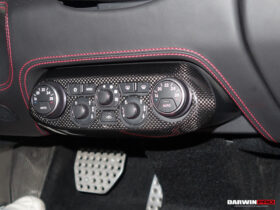 DarwinPro Aerodynamics DarwinPRO 458 Dry Carbon Fiber AC Control Panel Cover DarwinPRO (OE) Fits Italia, Spider, Speciale