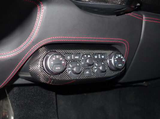 DarwinPRO 2010-2015 Ferrari 458 Dry Carbon Fiber AC Control Panel Cover DarwinPRO (OE) Fits Italia, Spider, Speciale