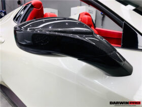 DarwinPro Aerodynamics DarwinPRO 458 Dry Carbon Fiber Mirror Housing Repalcement DarwinPRO (OE) Fits Italia, Spider,