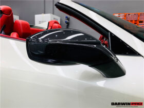 DarwinPro Aerodynamics DarwinPRO 458 Dry Carbon Fiber Mirror Housing Repalcement DarwinPRO (OE) Fits Italia, Spider,