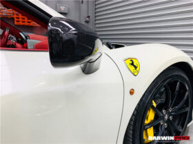 DarwinPro Aerodynamics DarwinPRO 458 Dry Carbon Fiber Mirror Housing Repalcement DarwinPRO (OE) Fits Italia, Spider,