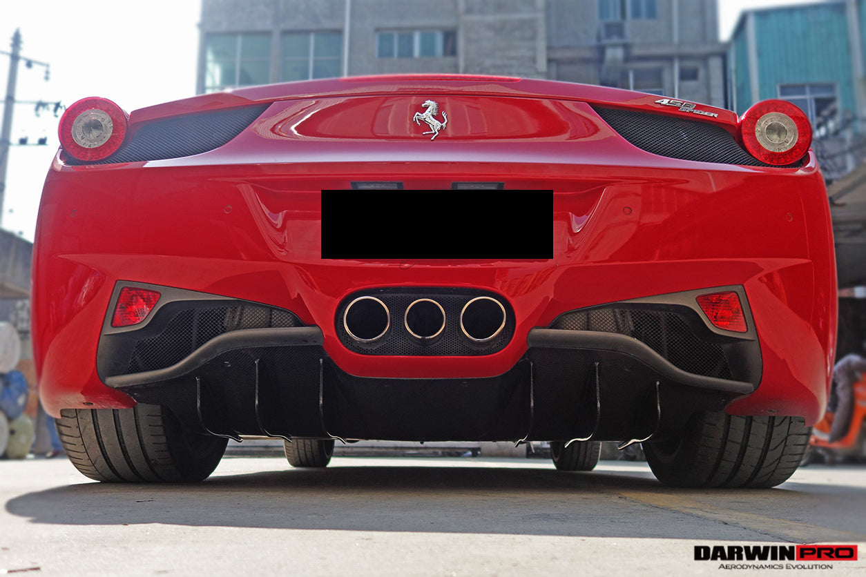 DarwinPro Aerodynamics DarwinPRO 458 Italia Spider Carbon Fiber Rear Diffuser DarwinPRO (OE) for Ferrari 458 - Image 2