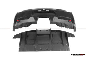 DarwinPro Aerodynamics DarwinPRO 458 Speciale Rear Bumper with Diffuser with Lights for Ferrari 458 - Image 7
