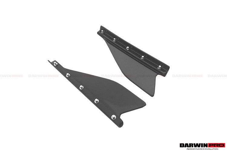 DarwinPro Aerodynamics DarwinPRO 458 Speciale Carbon Fiber Side Skirt Canards for Ferrari 458 - Image 2