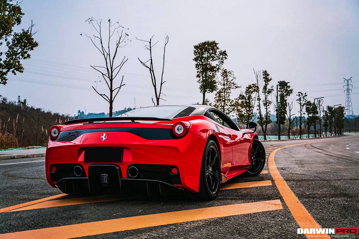 DarwinPro Aerodynamics DarwinPRO 458 Speciale Carbon Fiber Rear Diffuser for Ferrari 458 - Image 2