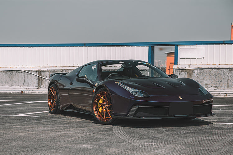 DarwinPRO 2010-2015 Ferrari 458 Spider BKSS Style Partial Carbon Fiber Full Body Kit - FF Performance