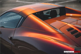 DarwinPRO 2010-2015 Ferrari 458 Spider BKSS Style Partial Carbon Fiber Rear Bumper And Fiber Trunk With Tail Light Cover - image 2